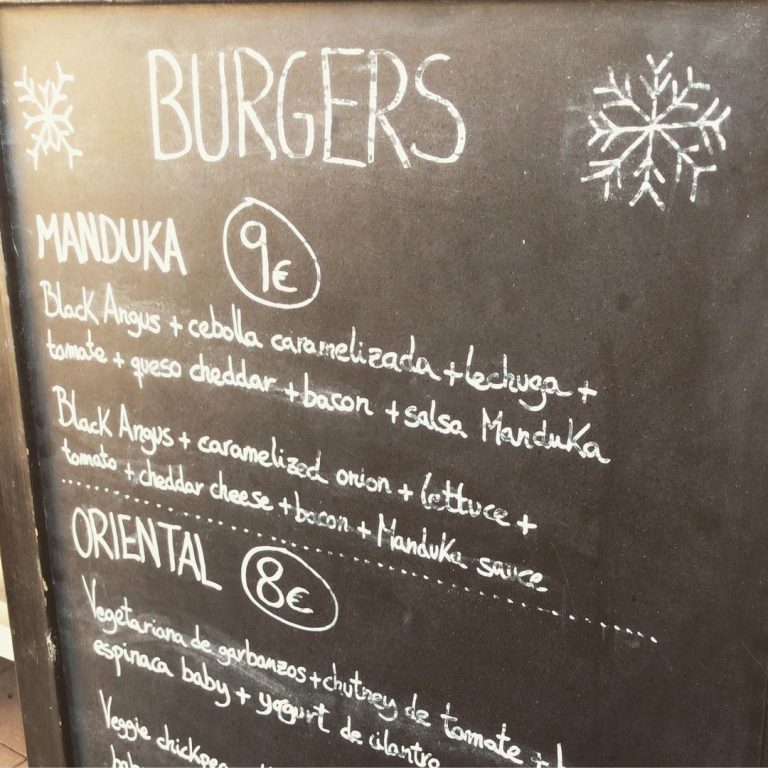 Manduka Burger - Carta - Fan Burger Club