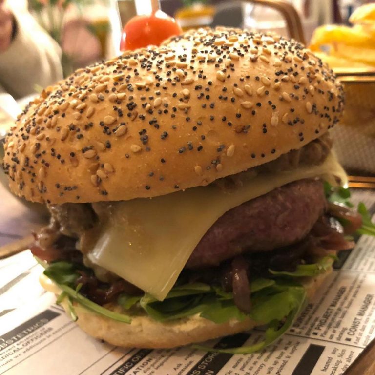 Swiss n Mushroom - Cafe Carmela - Fan Burger Club